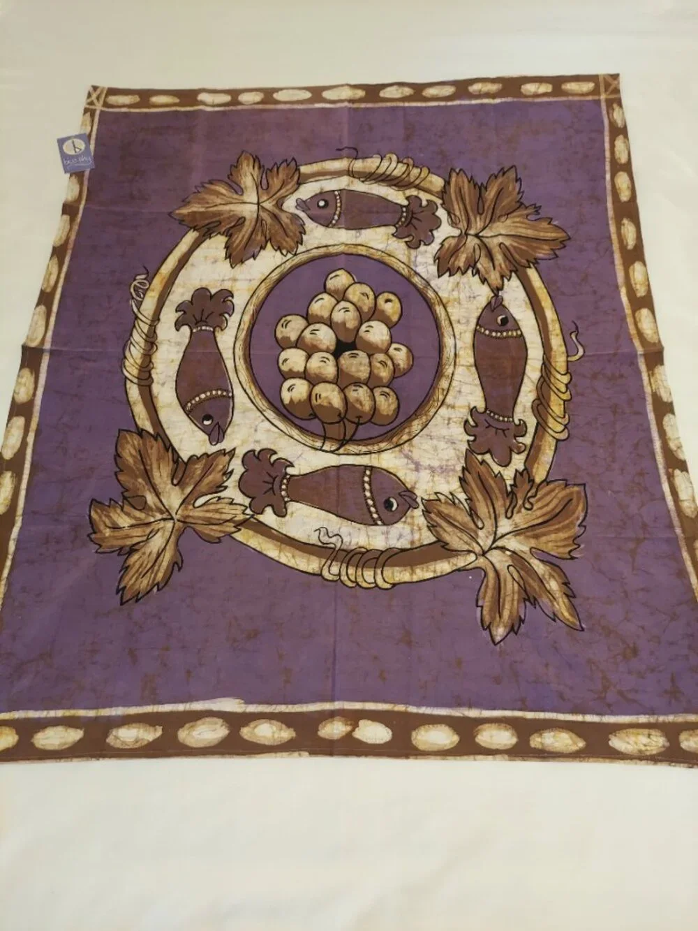 NWT Cotton Fish Harvest Tapestry